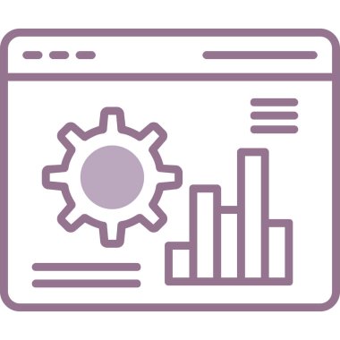 Teçhizat Web simgesi basit illüstrasyon