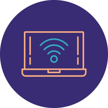 Bilgisayar ekranı. Basit resimleme