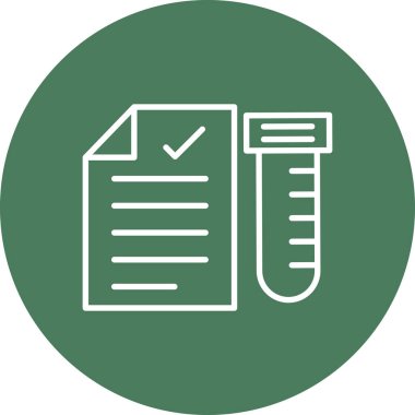 Kontrol listesinin vektör simgesi çizimi