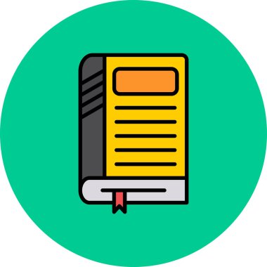 kitap simgesi, vektör illüstrasyonu