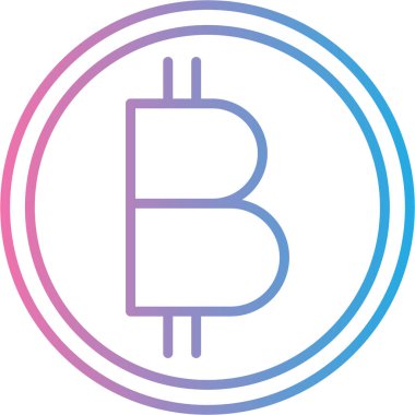 Kripto para birimi simgesi vektör çizimi