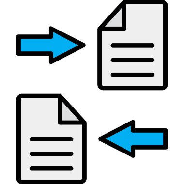 dosya vektör simgesi, modern biçim