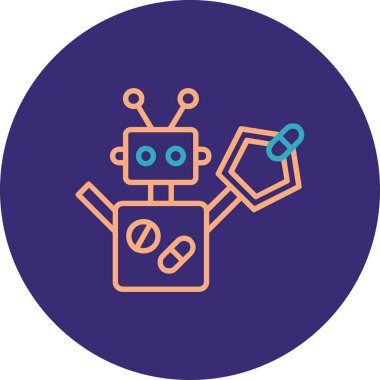 Modern simgenin vektör illüstrasyonu