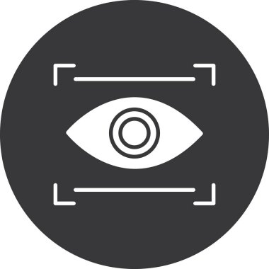 Göz simgesi vektör illüstrasyonu