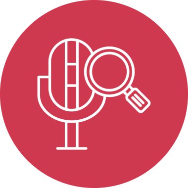 mikrofon simgesi vektör illüstrasyonu