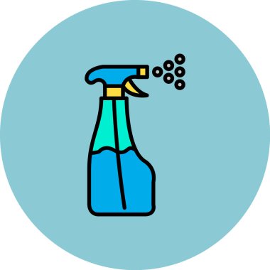 Temizlik ekipmanlarının vektör illüstrasyonu