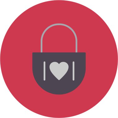 Kilit. Web simgesi basit illüstrasyon