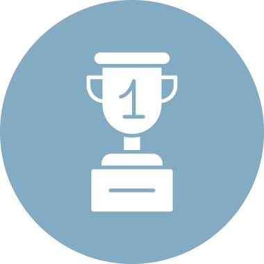 Kupa. Web simgesi basit illüstrasyon