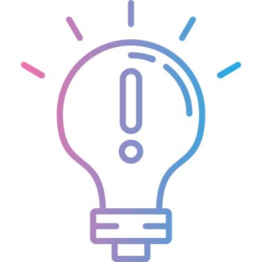 Ampul. Web simgesi vektör illüstrasyonu