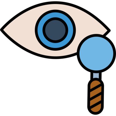 Göz simgesi vektör illüstrasyonu