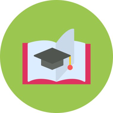 kitap düz vektör simgesi