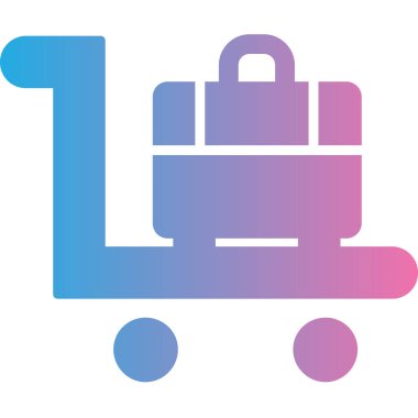 Alışveriş arabası ikon vektör illüstrasyonu