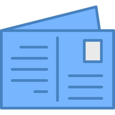 Kitap. Web simgesi basit illüstrasyon