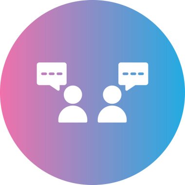 konuşma kabarcıklar simge vektör çizim