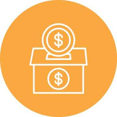 vektör para simgesi illüstrasyonu