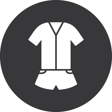 shirt simgesi vektör illüstrasyonu