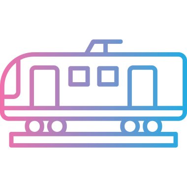 tren simgesi vektör illüstrasyonu