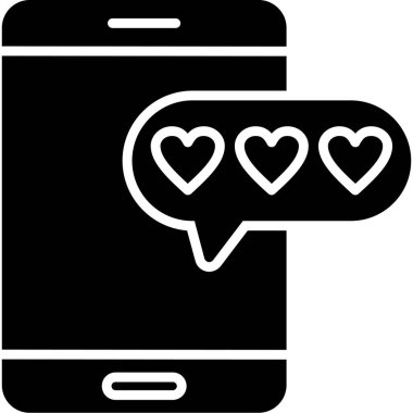 ileti simgesi, basit vektör illüstrasyonu