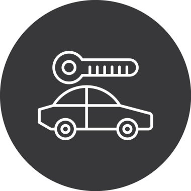 Araba tamir ikonu. vektör illüstrasyonu