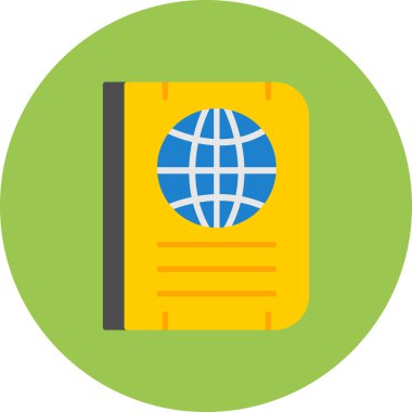 Dünya haritası simgesi. vektör illüstrasyonu