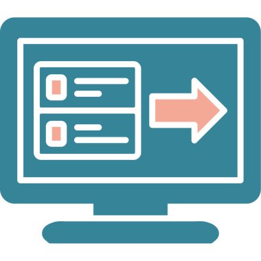 bilgisayar simgesi vektör illüstrasyonu