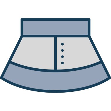 Mavi ve beyaz bir karikatür gömleğinin vektör çizimi