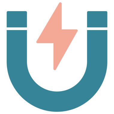 elektrik güç vektör çizgisi simgesi.