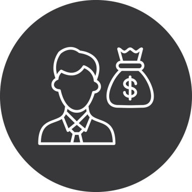 iş simgesi vektör illüstrasyonu