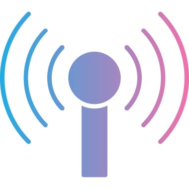 Wi-Fi sinyal simgesinin vektör çizimi