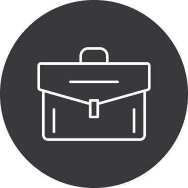 Evrak çantasının vektör çizimi, basit web tasarımı