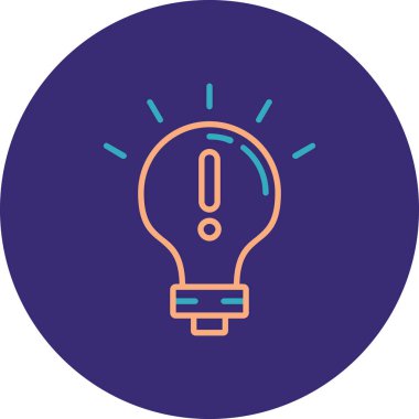 Ampul. Web simgesi basit illüstrasyon