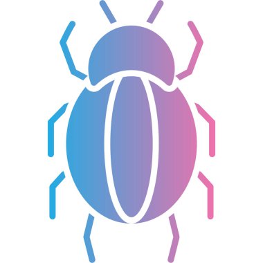 Böcek simgesi vektör illüstrasyonu