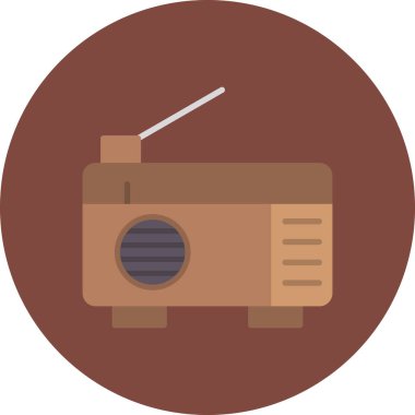 Bir kameranın vektör illüstrasyonu