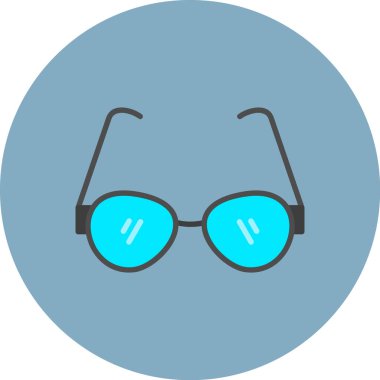 gözlük simgesi, basit vektör illüstrasyonu