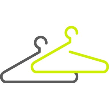 giysi askısı ikon vektör illüstrasyonu