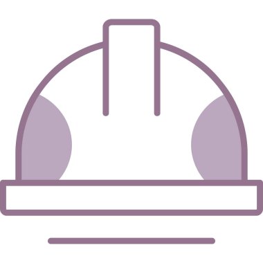 Miğfer. Web simgesi basit illüstrasyon