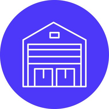 Bina. Web simgesi basit illüstrasyon