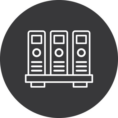 sunucu vektör simgesi modern basit illüstrasyon