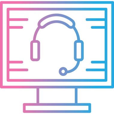 Kulaklıkların vektör illüstrasyonu