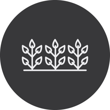 Bir çelenk simgesinin vektör çizimi