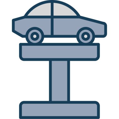 - Araba. Web simgesi basit illüstrasyon