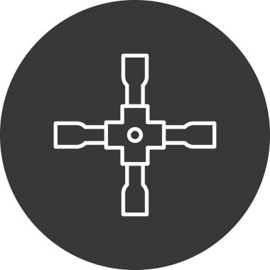 Modern b 'nin vektör illüstrasyonunda çapraz simge yok