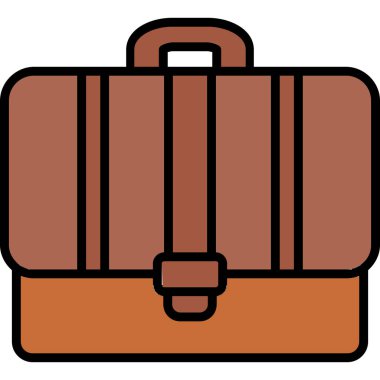 Çanta. Web simgesi basit illüstrasyon