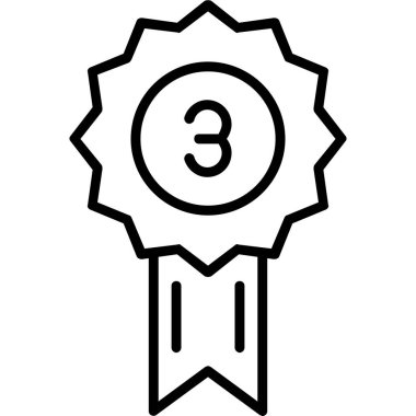 Üç, kazanan podyum. vektör illüstrasyonu.