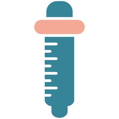 termometre düz simgesi, vektör, illüstrasyon