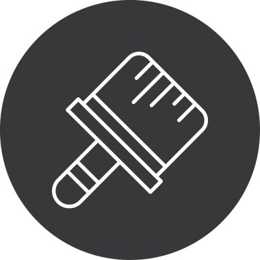 boya fırçası simgesi, vektör illüstrasyonu