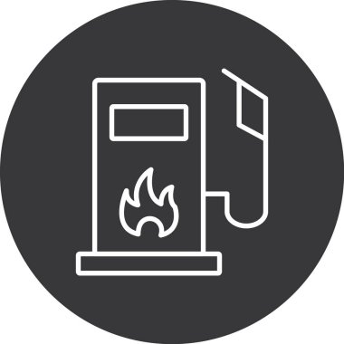 Ateş modern simgesinin vektör illüstrasyonu