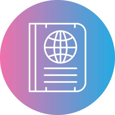 Modern dünya simgesinin vektör çizimi