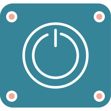 güç düzleştirilmiş vektör simgesi