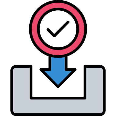 iş grafiği vektör simgesi